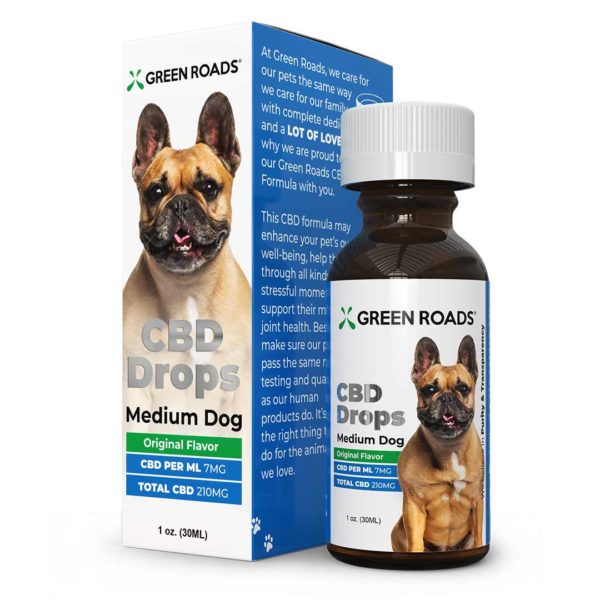 Green Road's Medium Dog CBD Oil Drops